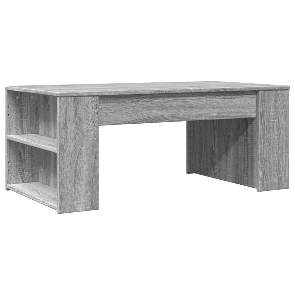 Salongbord grå sonoma 102x55x42 cm konstruert tre
