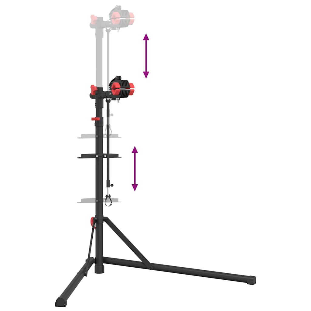 Reparasjonsstativ sammenleggbar justerbar 108-188 cm aluminium