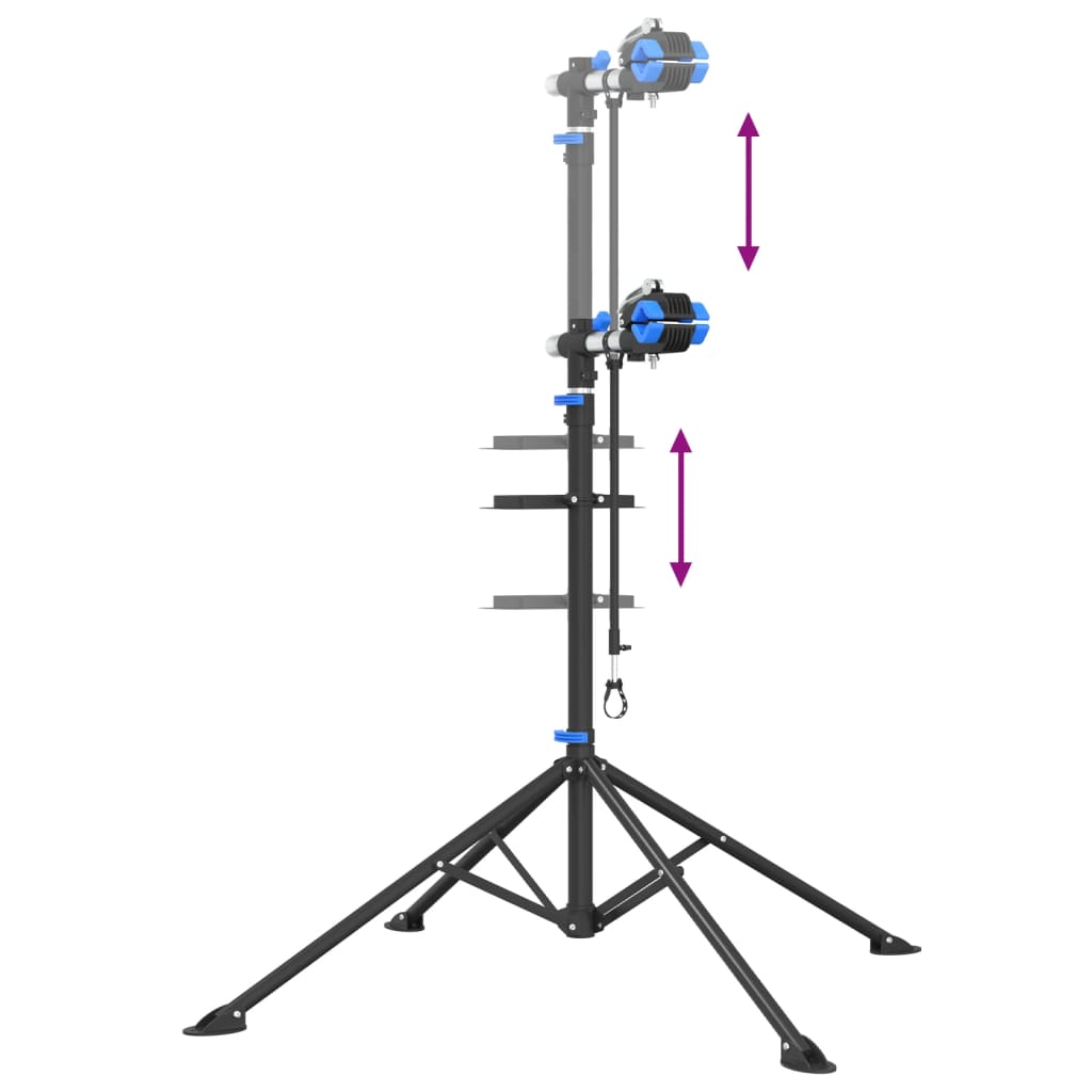 Reparasjonsstativ sammenleggbar justerbar 108-188 cm aluminium