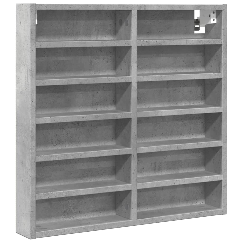 Hylle betonggrå 60x8,5x58 cm konstruert tre