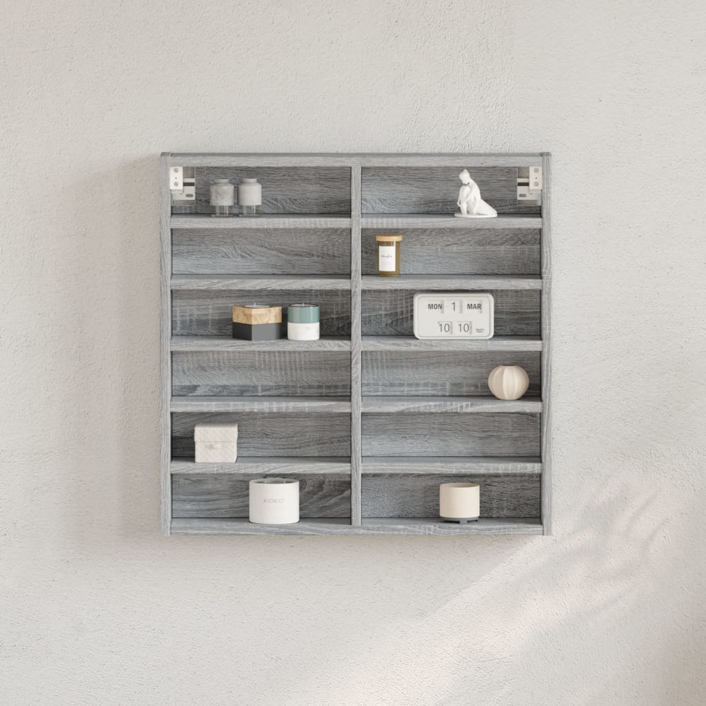 Hyller grå sonoma 60x8,5x58 cm konstruert tre