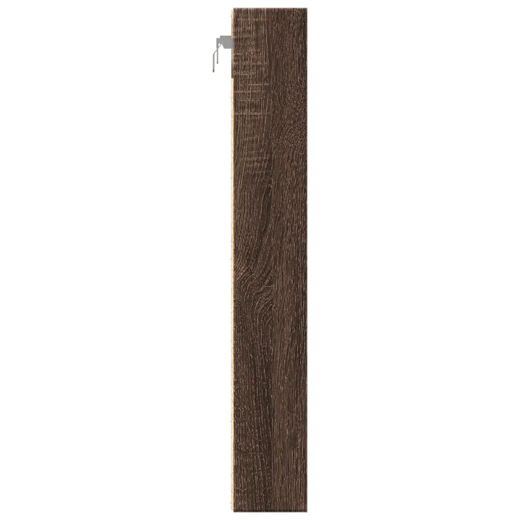 Hyller brun eik 60x8,5x58 cm konstruert tre