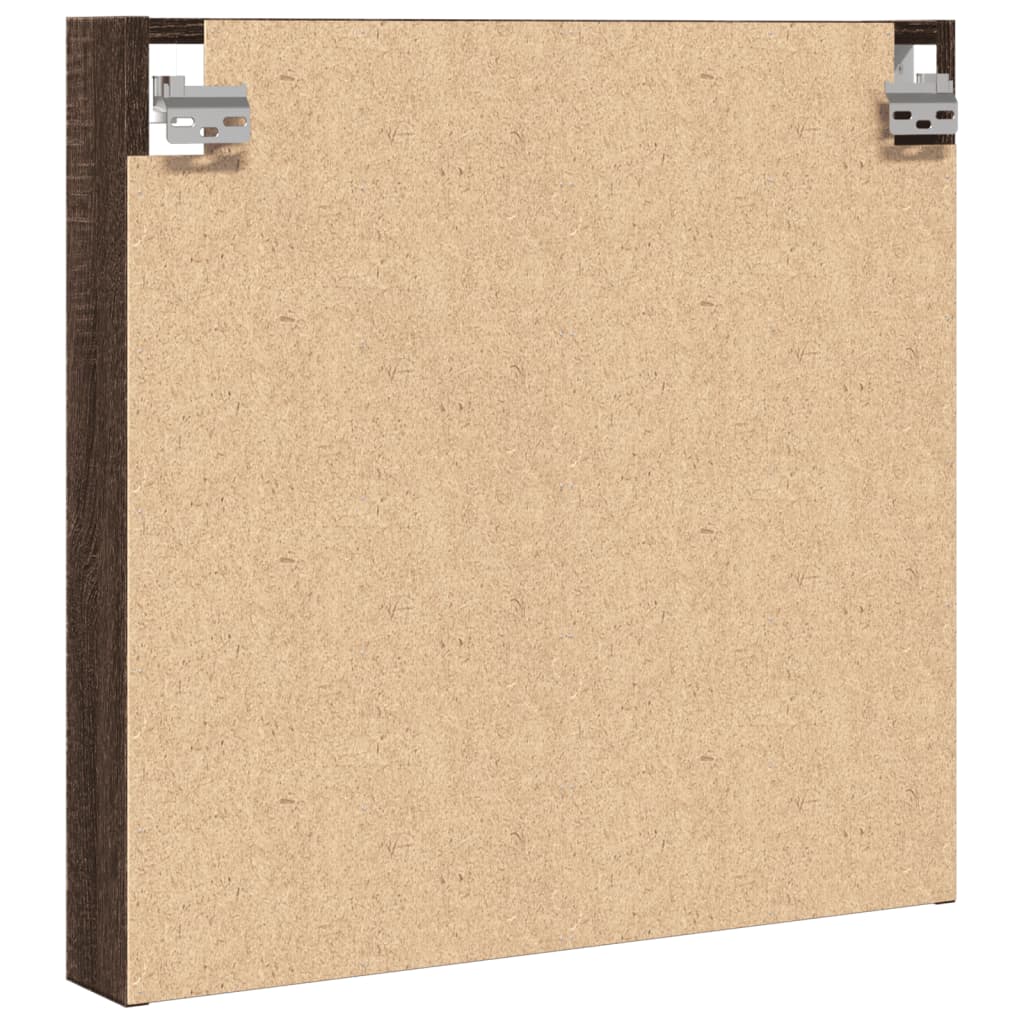 Hyller brun eik 60x8,5x58 cm konstruert tre