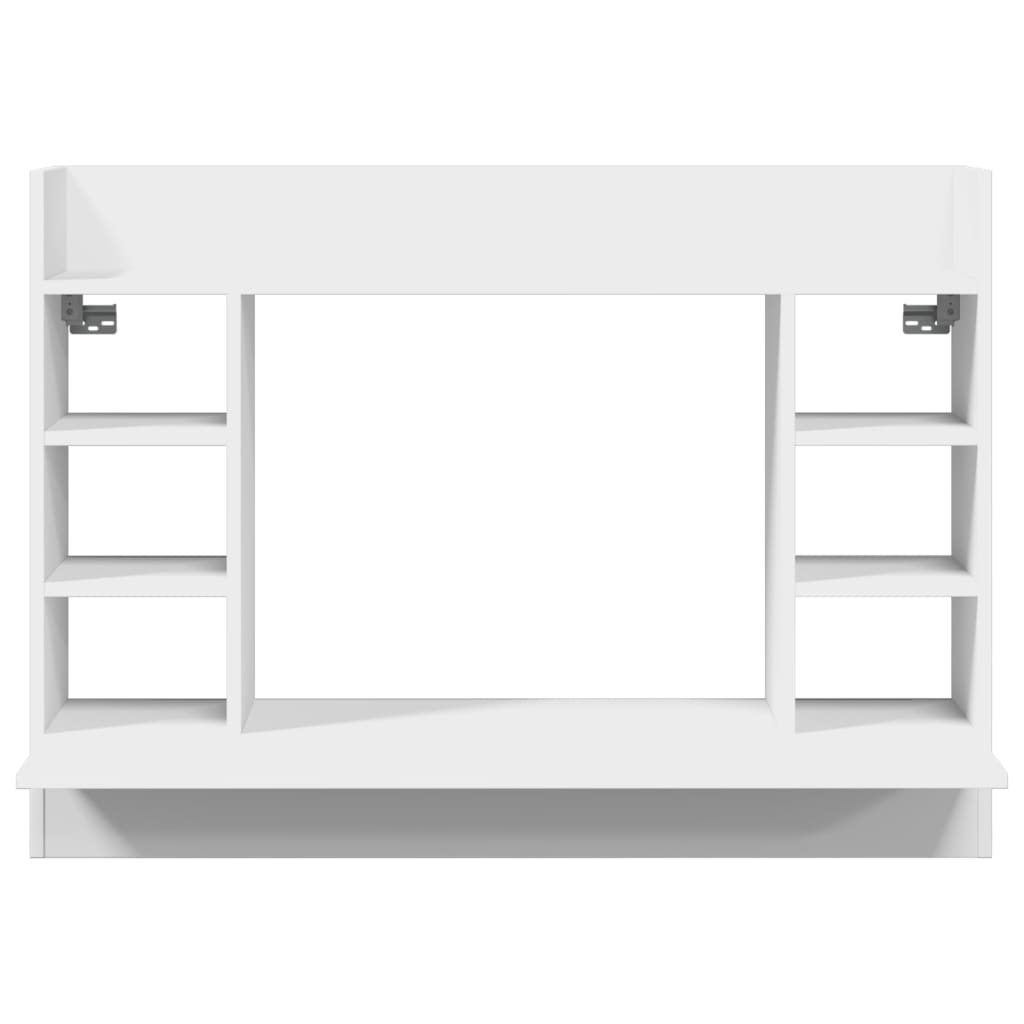 Veggmontert skrivebord hvit 105x48x75 cm konstruert tre