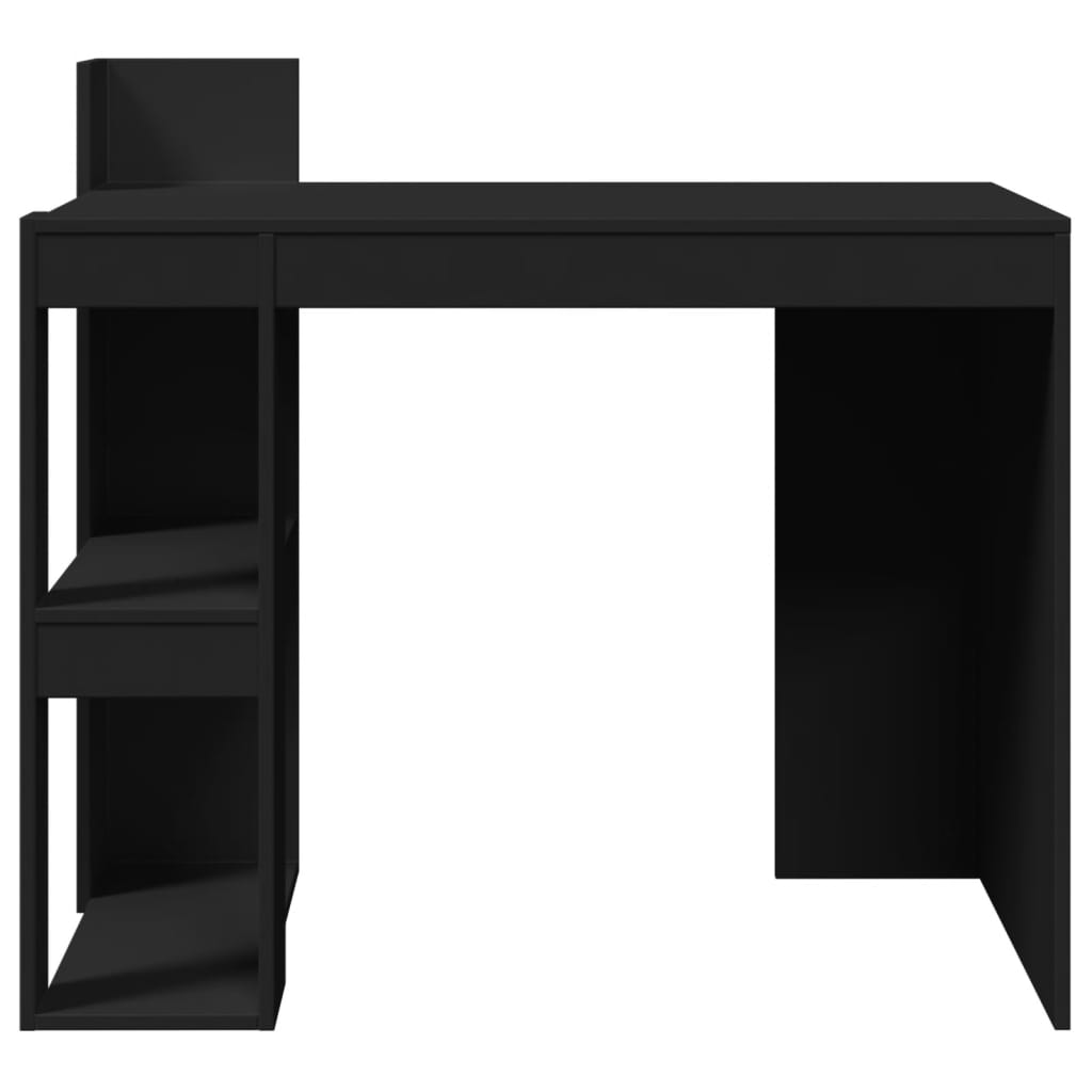 Skrivebord svart 103,5x56,5x94 cm konstruert tre