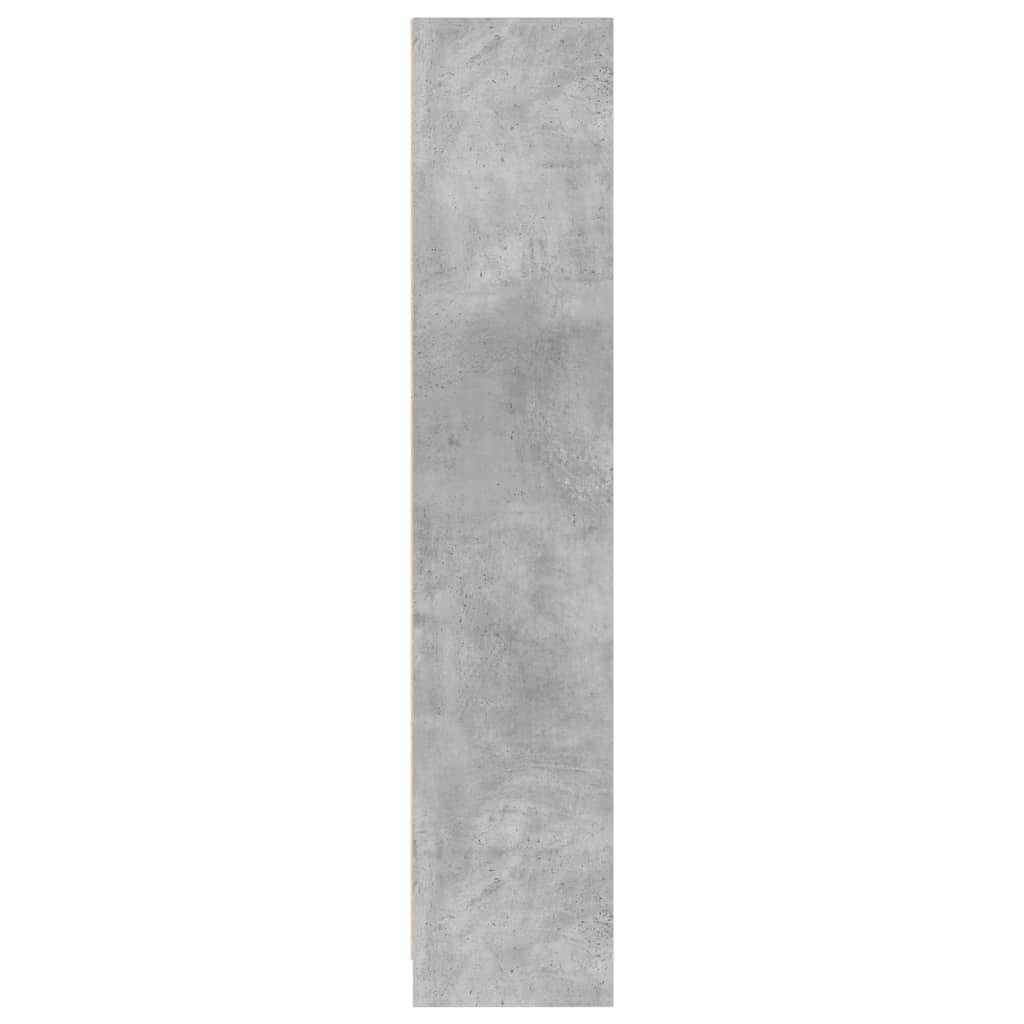 Bokhylle betonggrå 57x28,5x107,5 cm konstruert tre