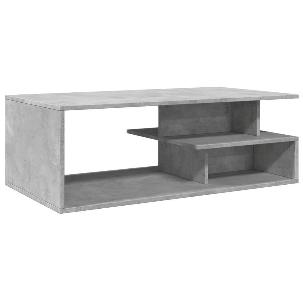 Salongbord betonggrå 102x55x35 cm konstruert tre