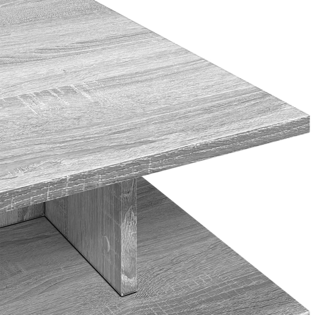 Salongbord grå sonoma 102x55x35 cm konstruert tre