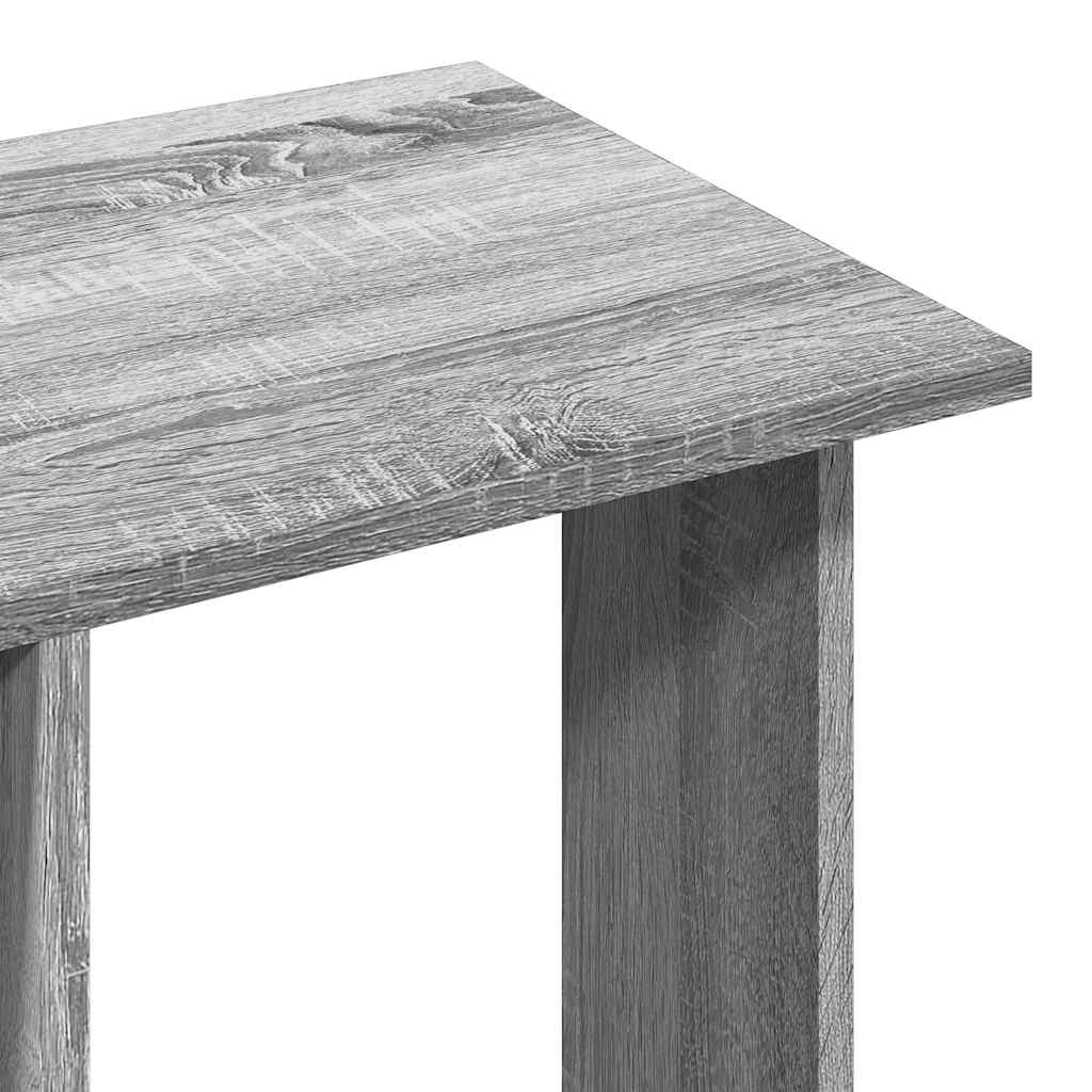Garderobe med hjul grå sonoma 102x38x110 cm konstruert tre
