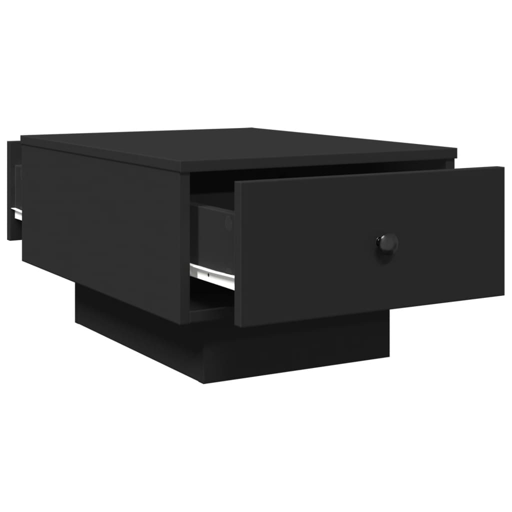 Salongbord svart 60x45x31 cm konstruert tre