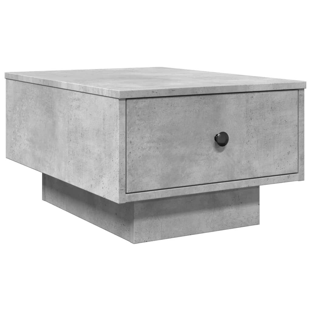 Salongbord betonggrå 60x45x31 cm konstruert tre