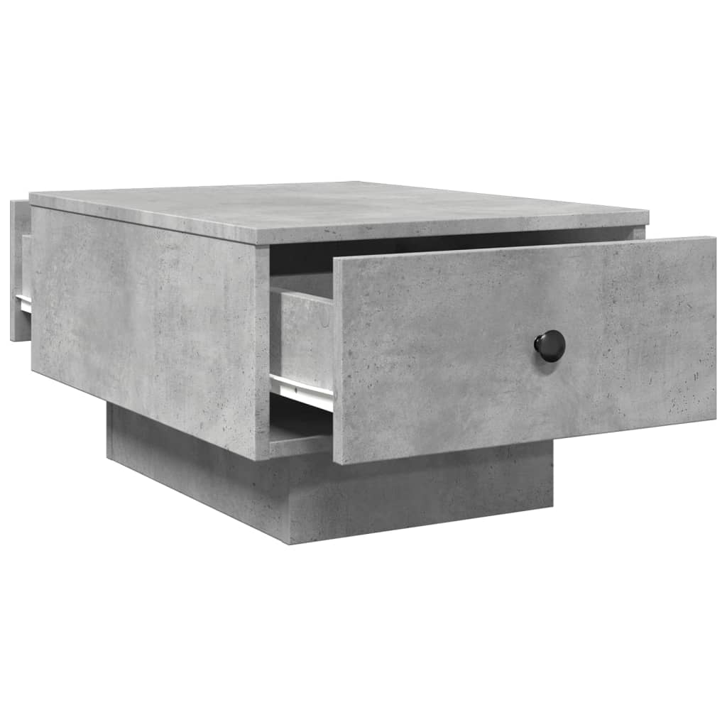 Salongbord betonggrå 60x45x31 cm konstruert tre