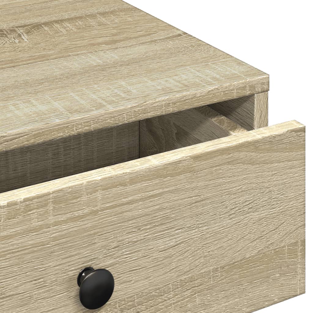 Salongbord sonoma eik 90x90x28 cm sponplate