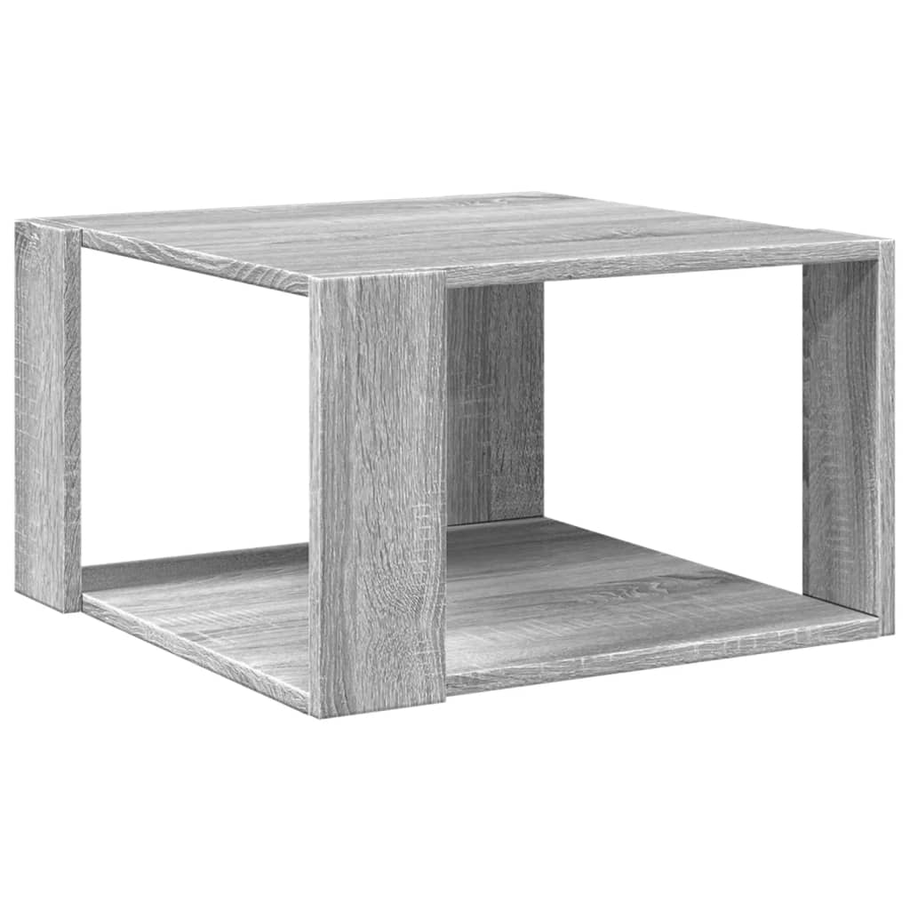 Salongbord grå sonoma 51,5x51,5x30 cm konstruert tre