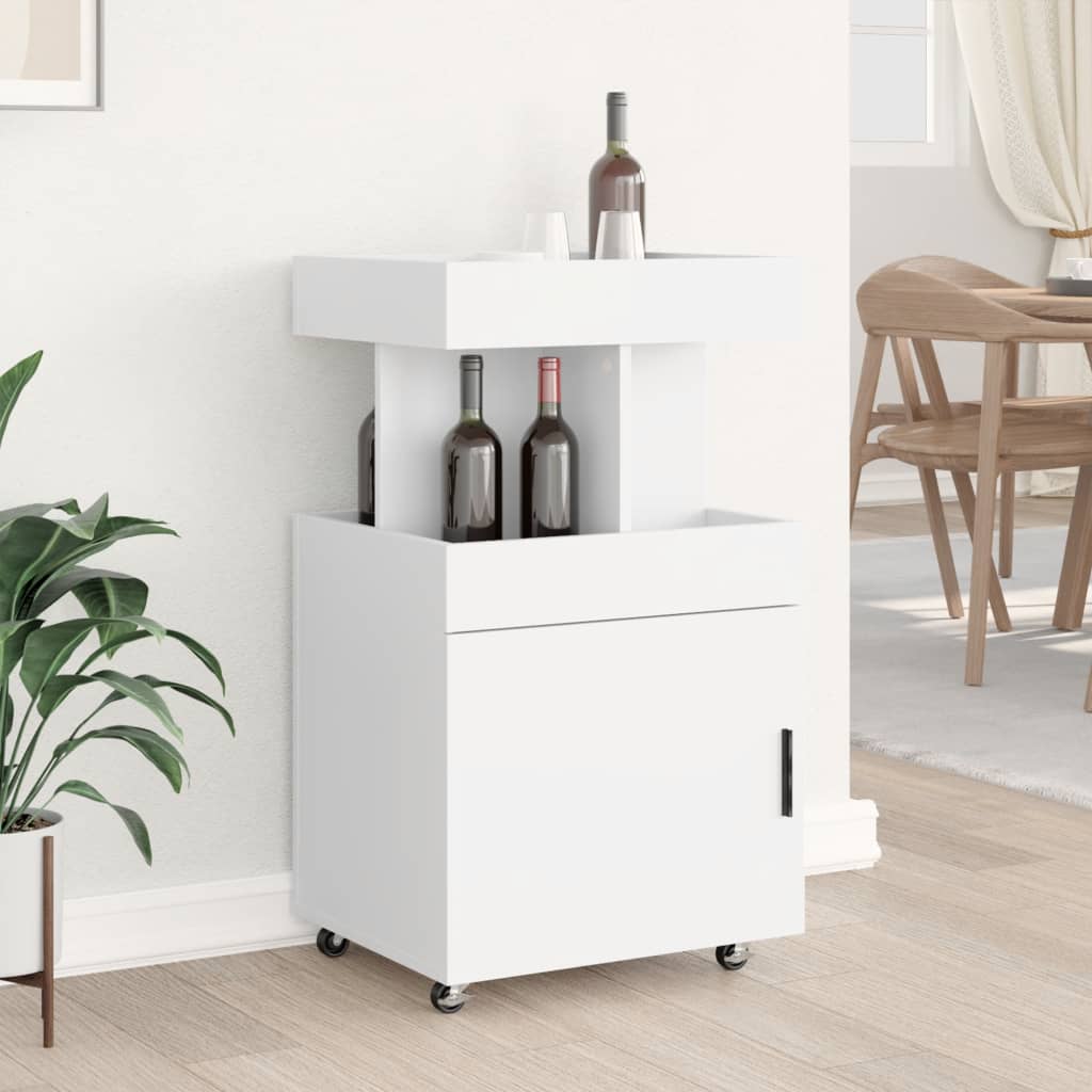 Bartralle hvit 50x41x89 cm konstruert tre