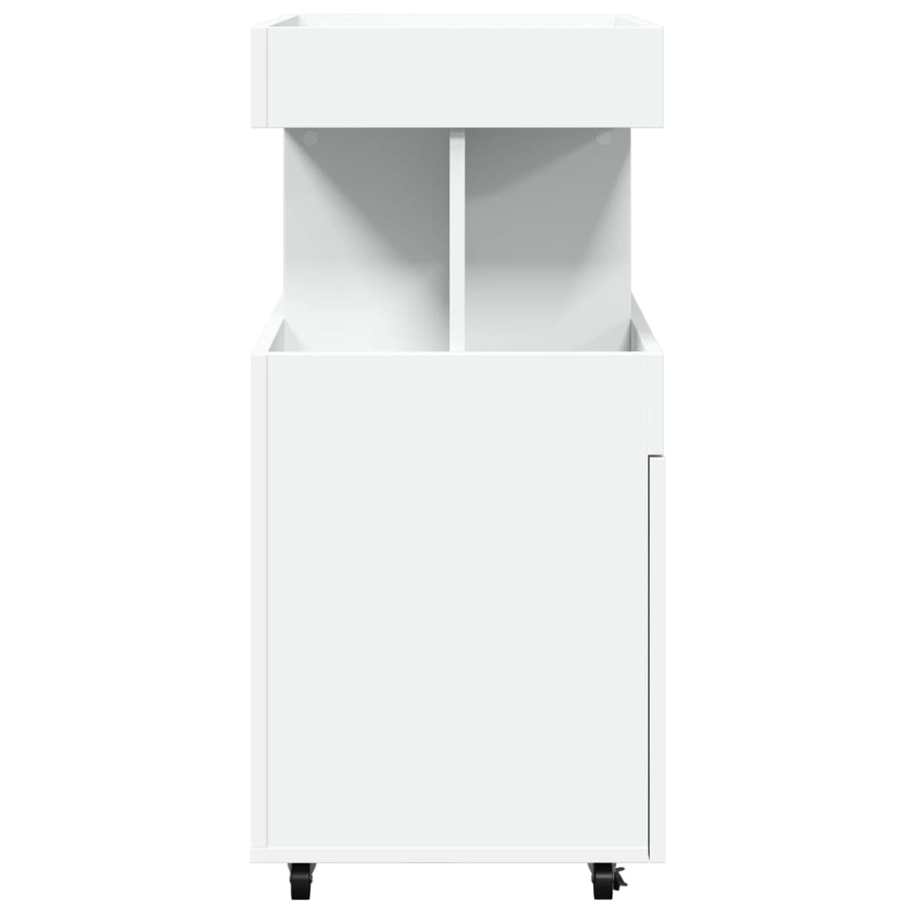 Bartralle hvit 50x41x89 cm konstruert tre
