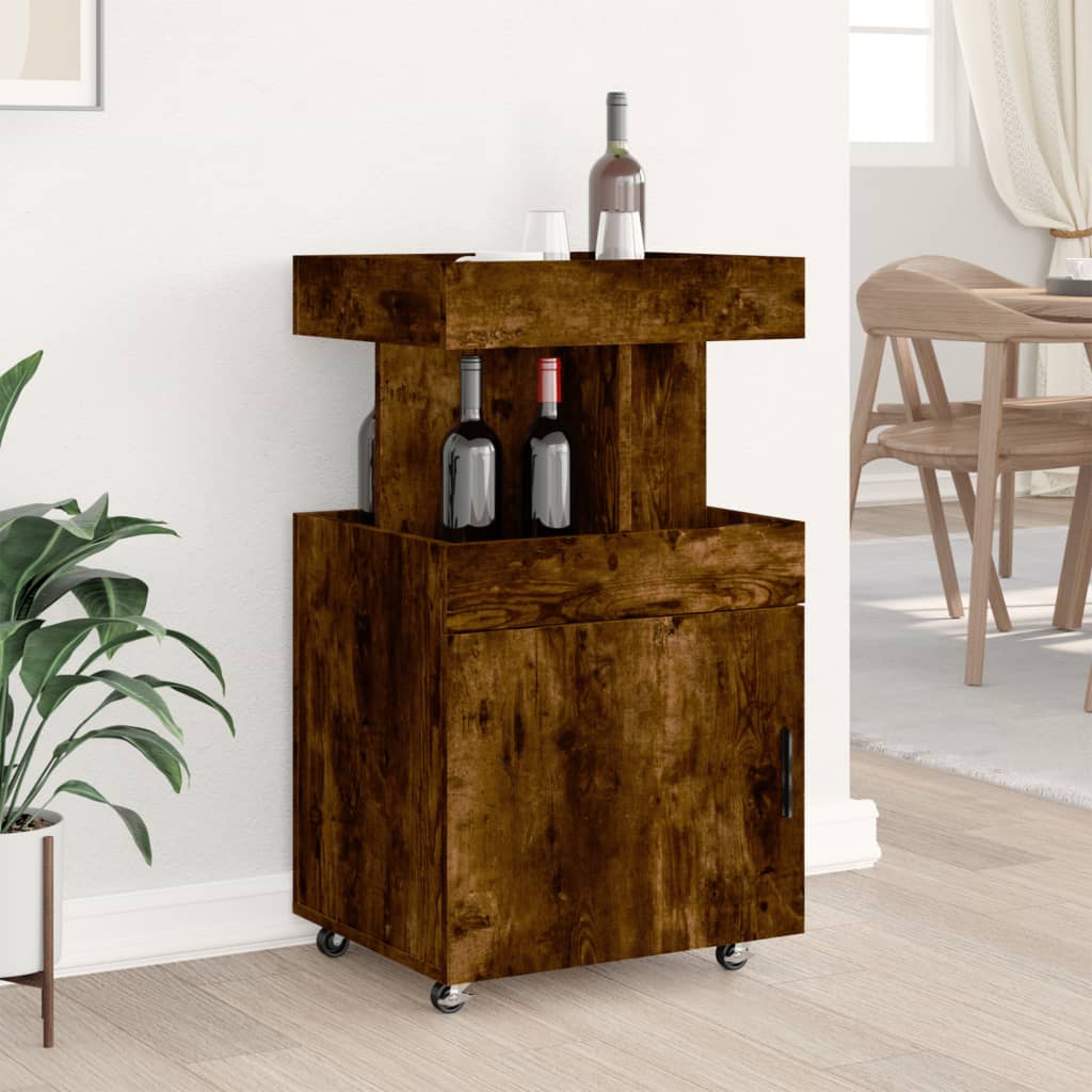 Bartralle røkt eik 50x41x89 cm konstruert tre