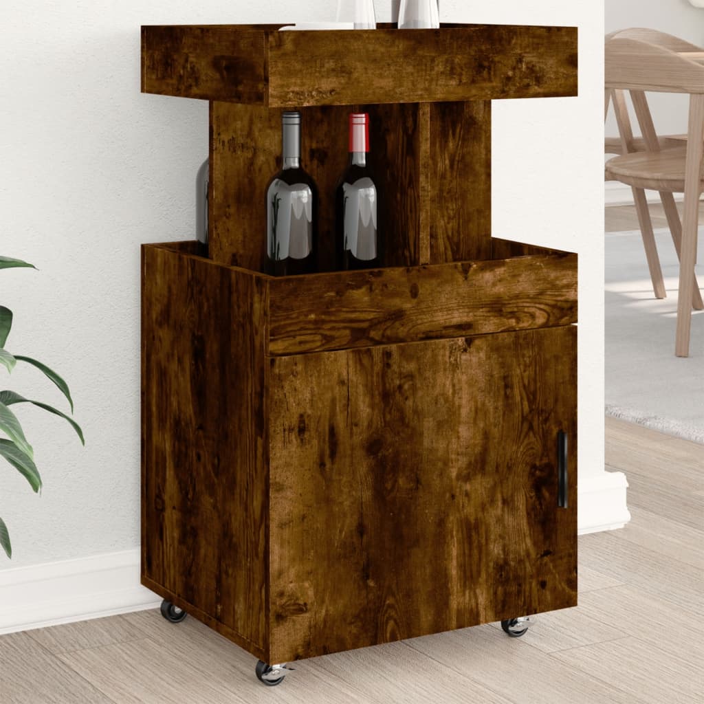 Bartralle røkt eik 50x41x89 cm konstruert tre