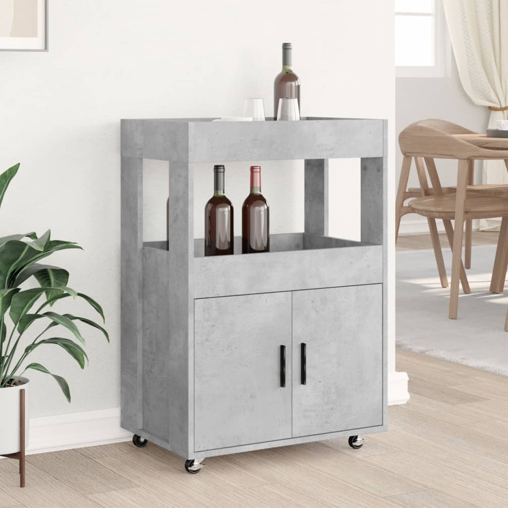 Bartralle betonggrå 60x39,5x89 cm konstruert tre