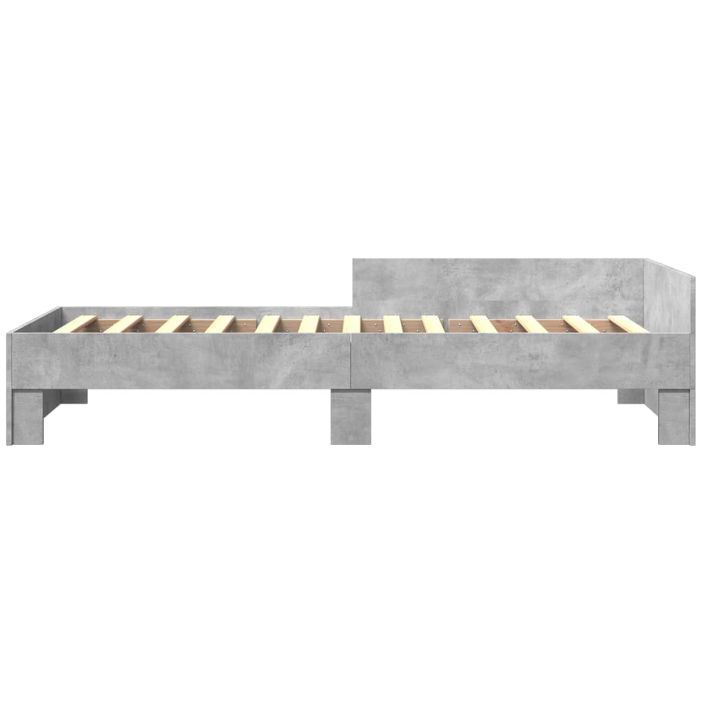 Sengeramme betonggrå 90x200 cm konstruert tre