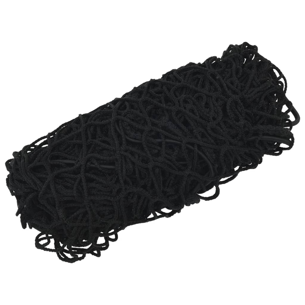 Tilhengernett med elastisk tau svart 2,5x1,5 m PP vidaXL