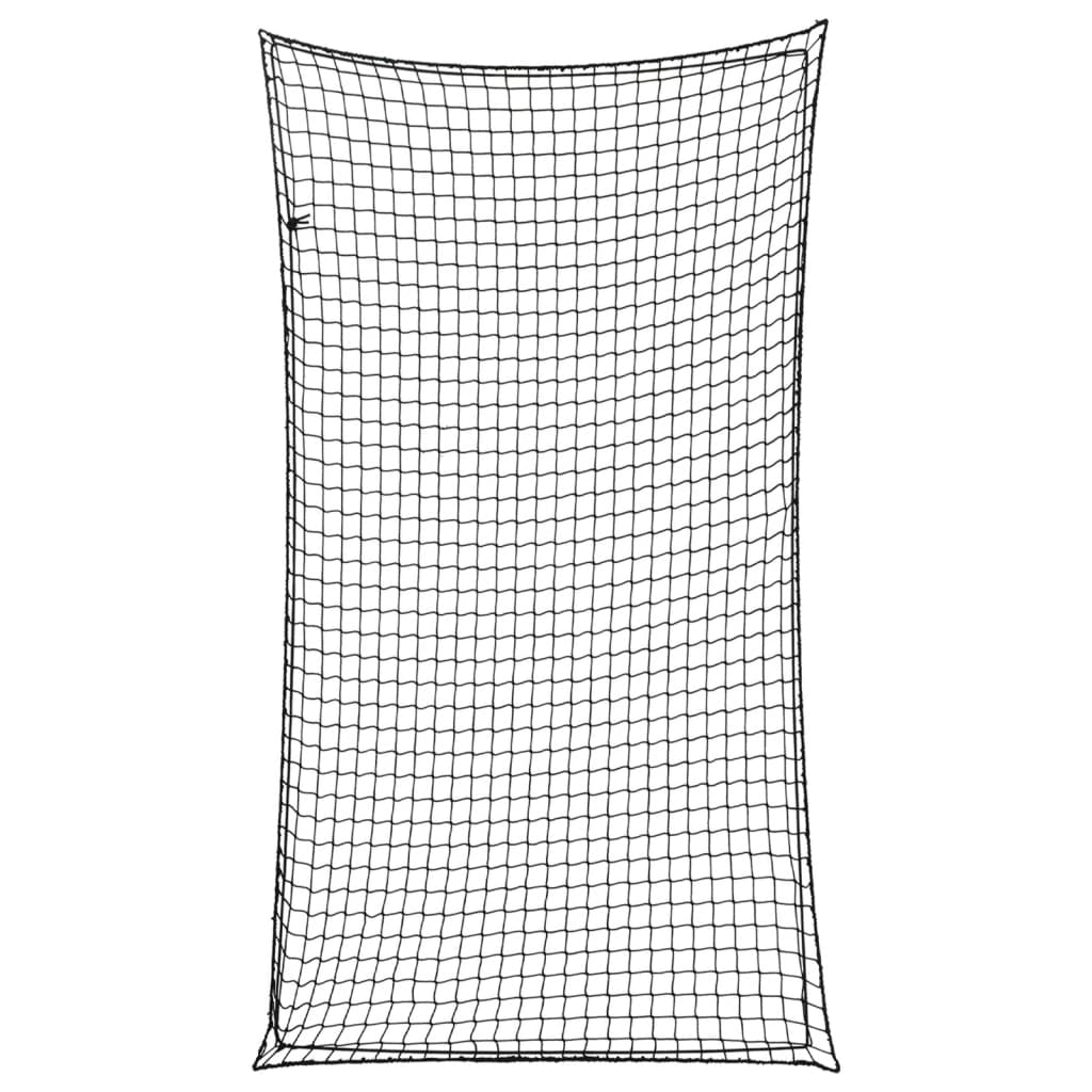 Tilhengernett med elastisk tau svart 2,7x1,5 m PP vidaXL