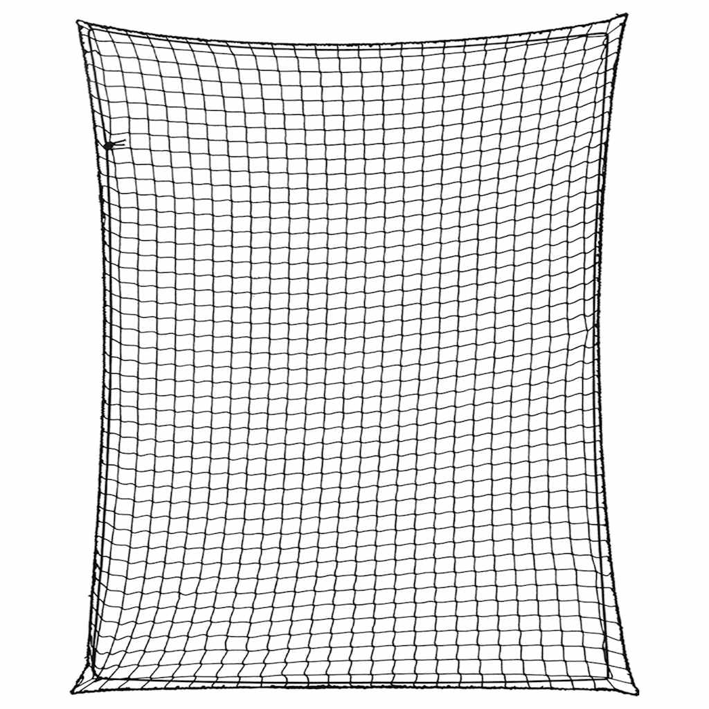 Tilhengernett med elastisk tau svart 3x2,5 m PP