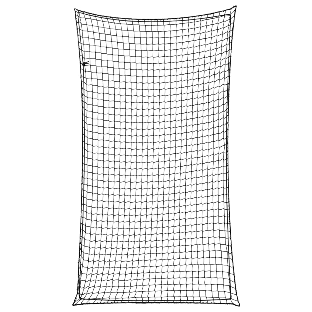 Tilhengernett med elastisk tau svart 4,5x2,5 m PP