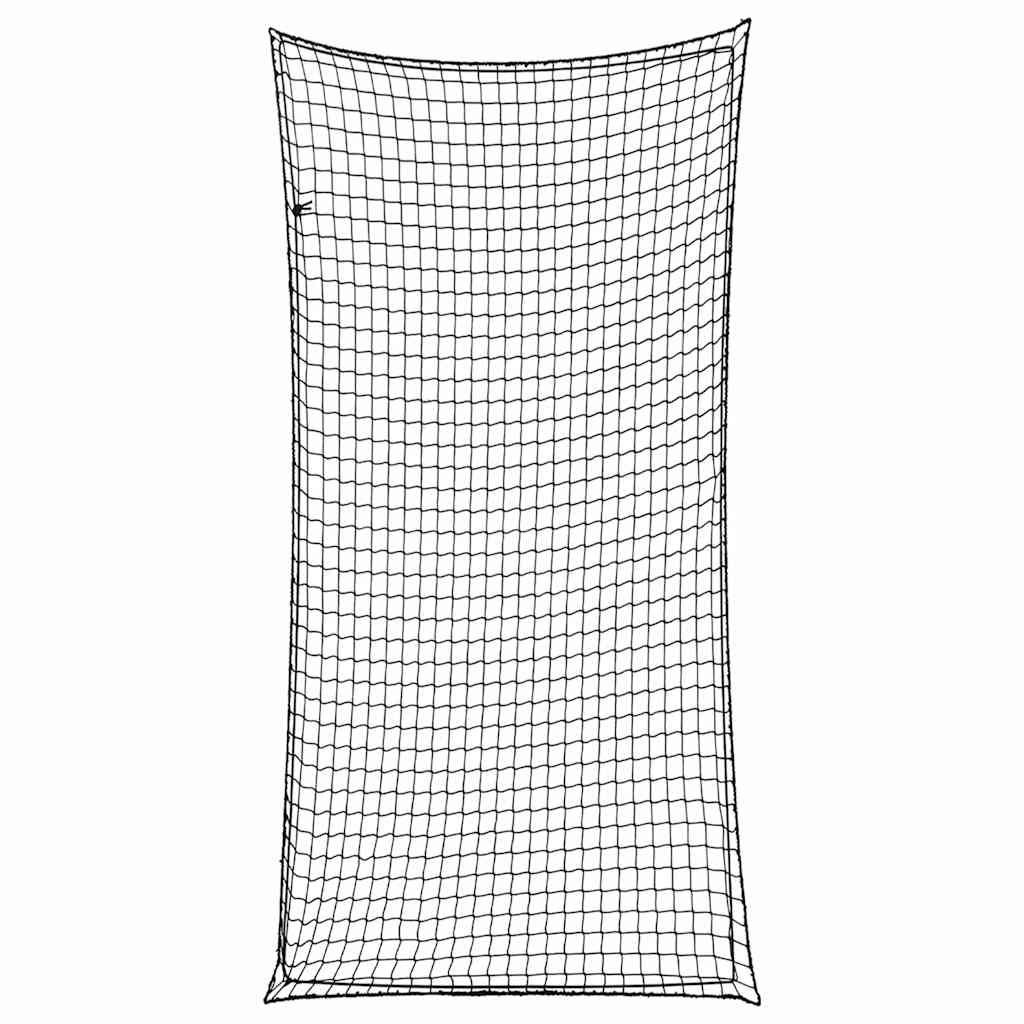 Tilhengernett med elastisk tau svart 6x3 m PP vidaXL