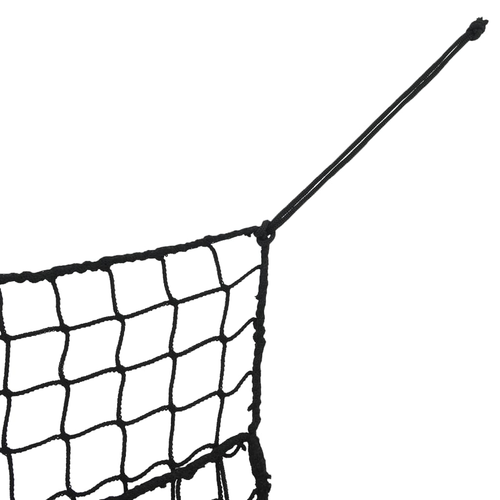 Høynett 2 stk rektangulær svart 90x60 cm PP