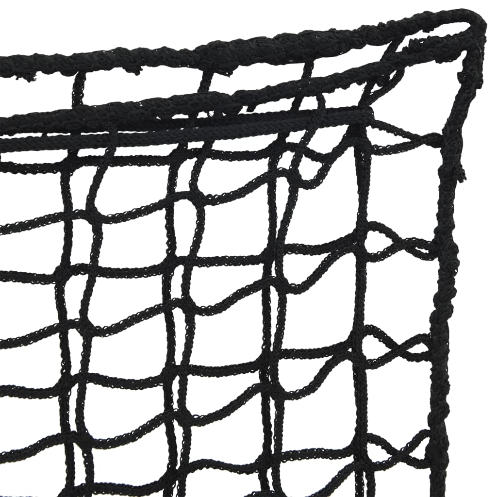 Høynett 2 stk rund svart 75x50 cm PP
