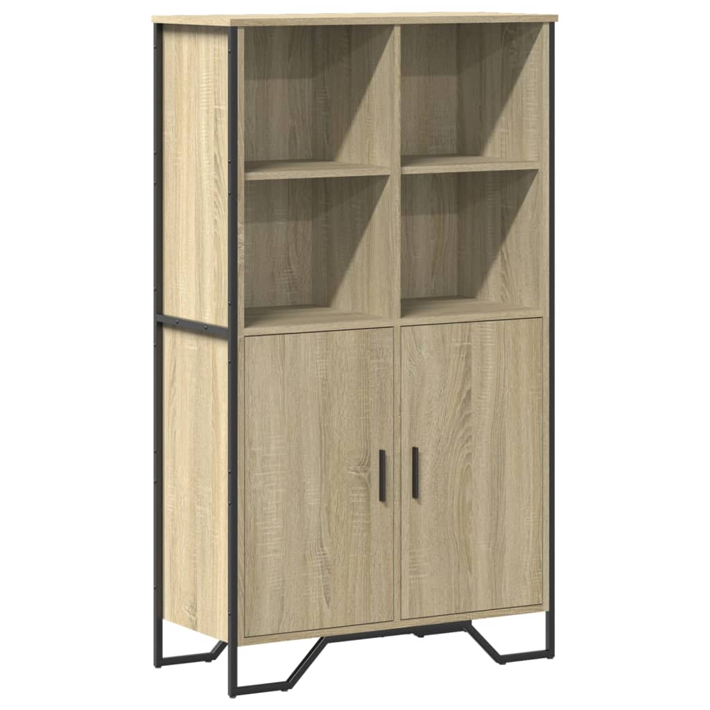 Highboard sonoma eik 79,5x35,5x137,5 cm konstruert tre