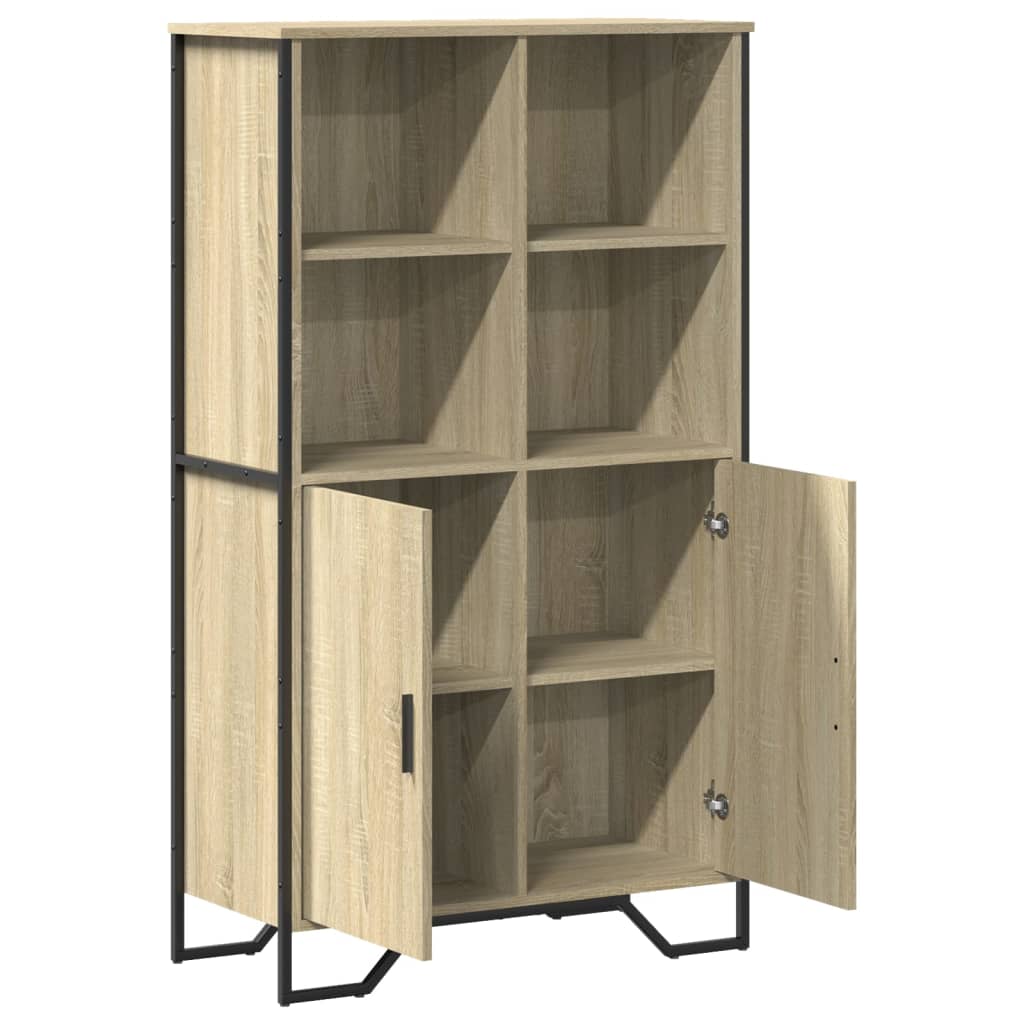 Highboard sonoma eik 79,5x35,5x137,5 cm konstruert tre