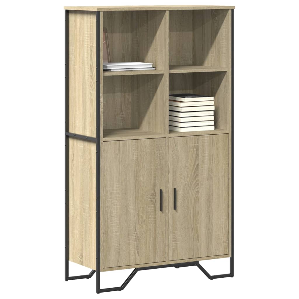 Highboard sonoma eik 79,5x35,5x137,5 cm konstruert tre