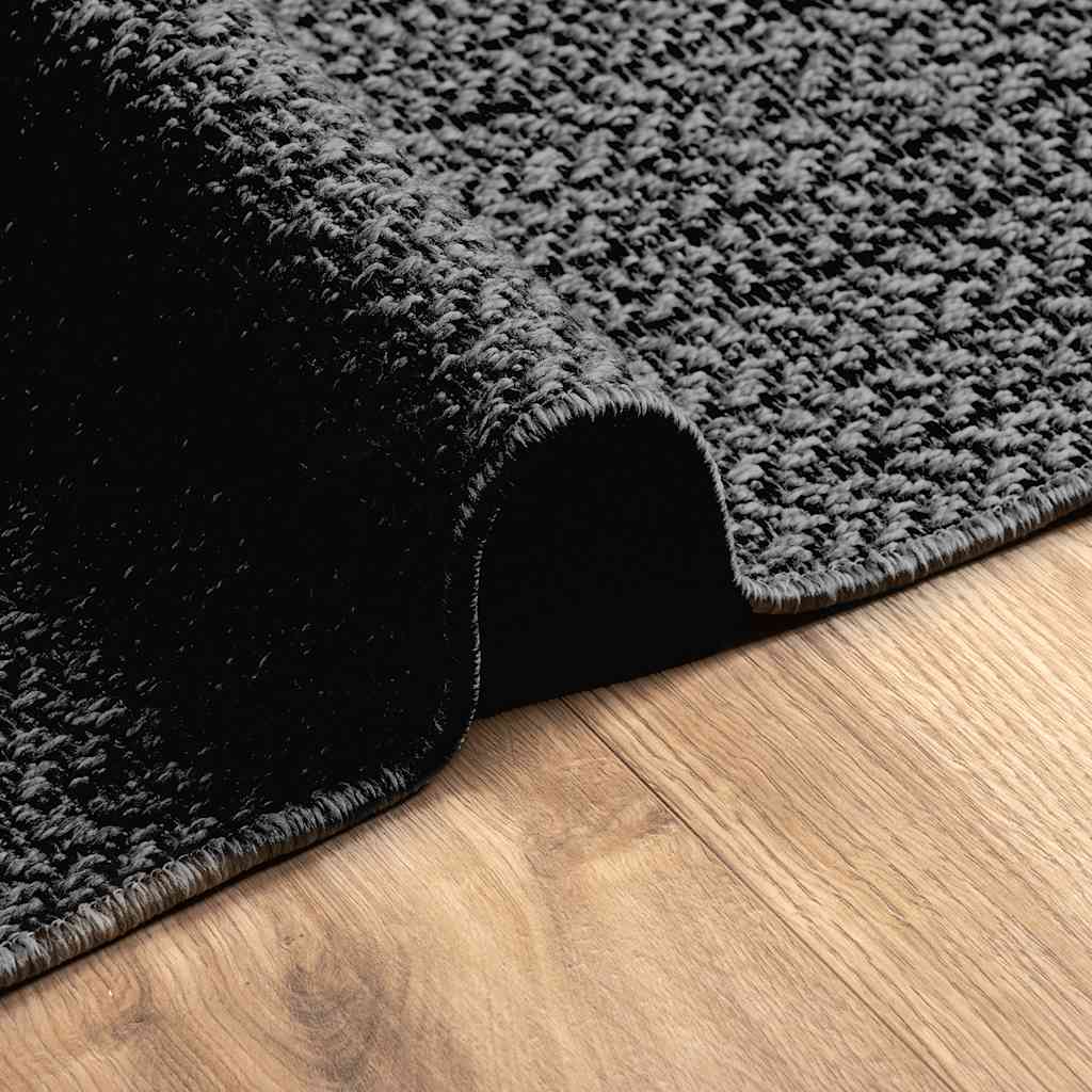 Teppe ZIZUR antrasitt 200x290cm juteutseende innendørs&utendørs