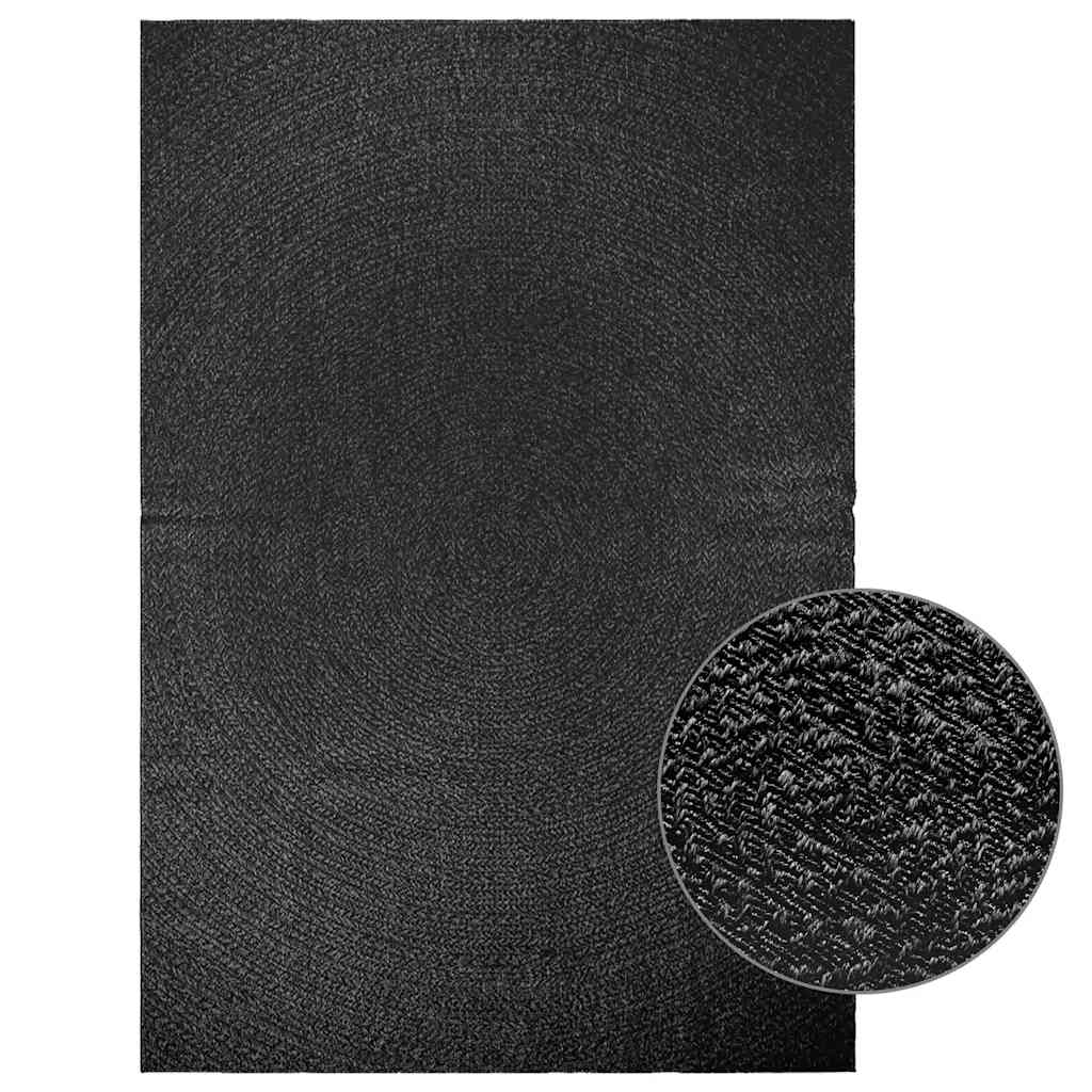 Teppe ZIZUR antrasitt 200x290cm juteutseende innendørs&utendørs
