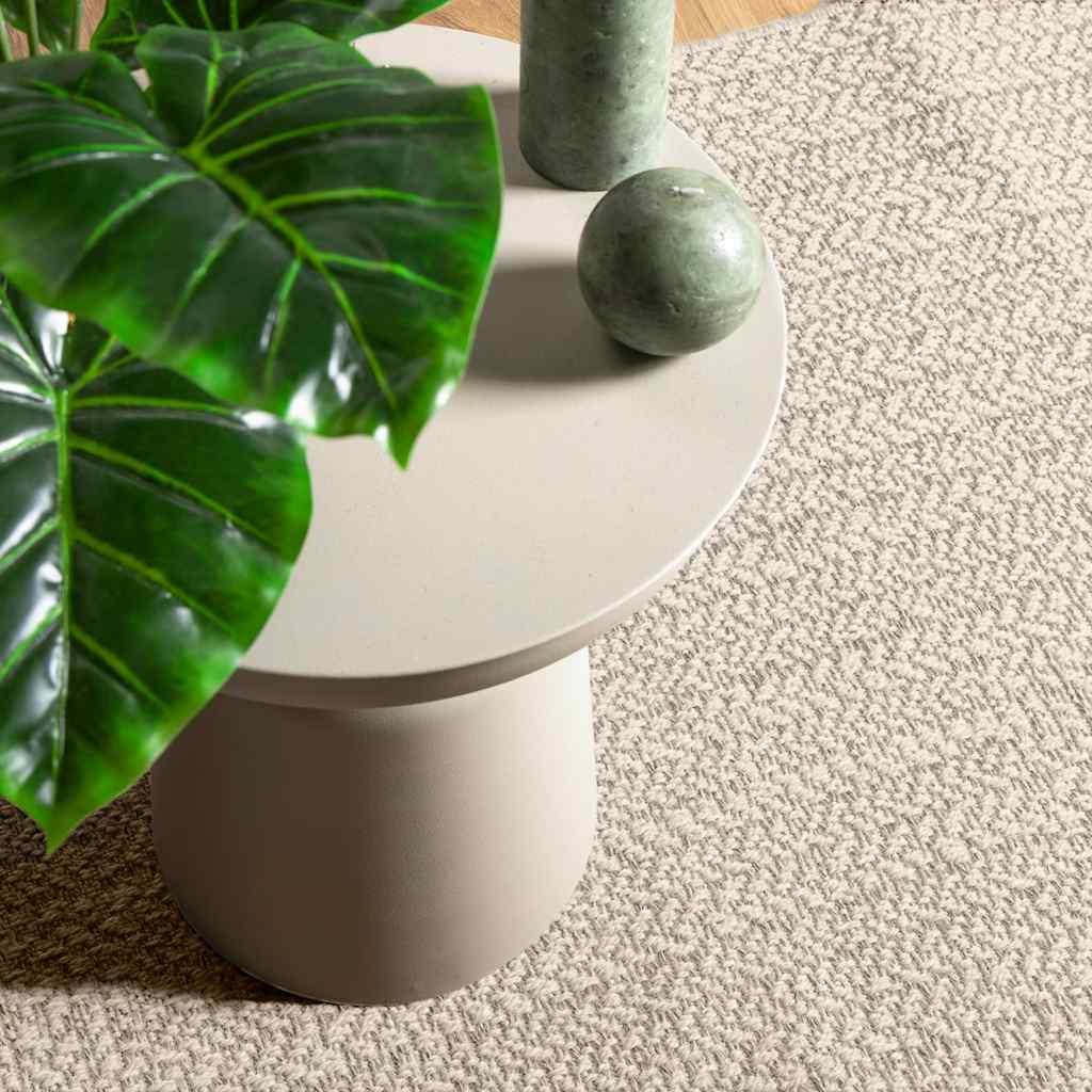 Teppe ZIZUR kremhvit 80x250 cm jute-utseende innendørs&utendørs