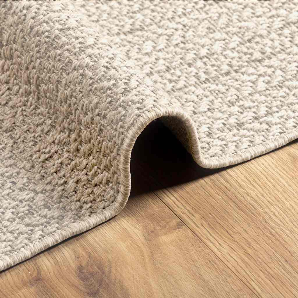 Teppe ZIZUR kremhvit 100x200cm jute-utseende innendørs&utendørs