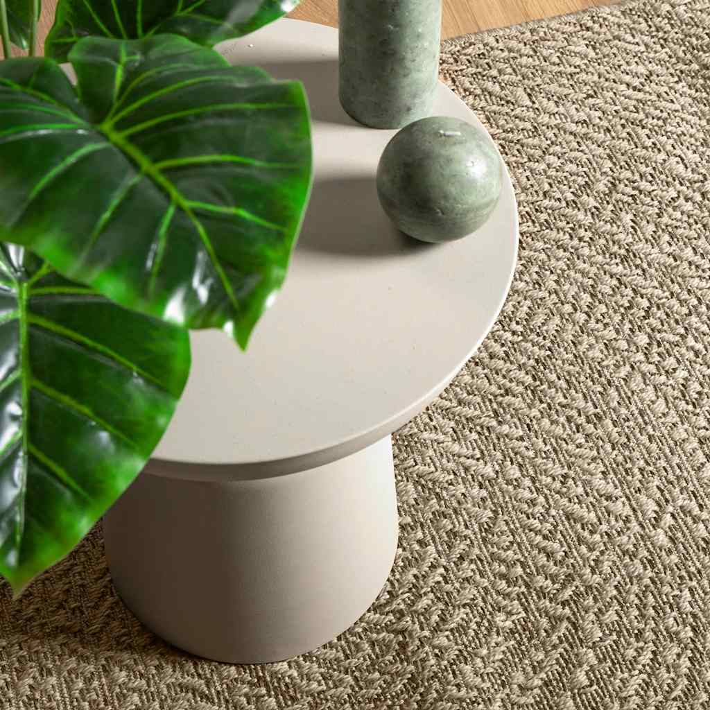 Teppe ZIZUR beige 80x150 cm jute-utseende innendørs og utendørs