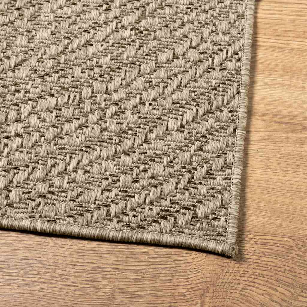 Teppe ZIZUR beige 80x150 cm jute-utseende innendørs og utendørs