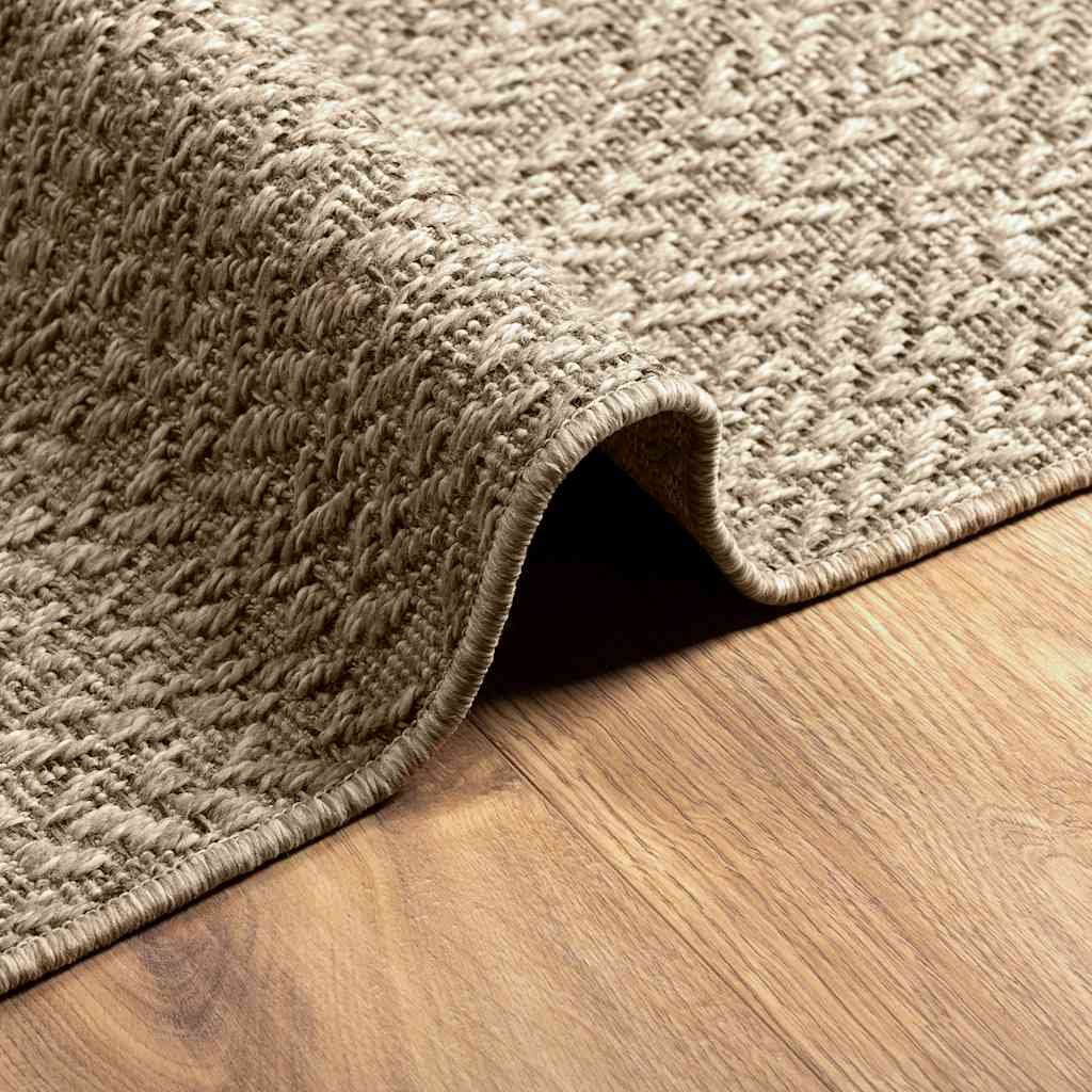 Teppe ZIZUR beige 80x150 cm jute-utseende innendørs og utendørs