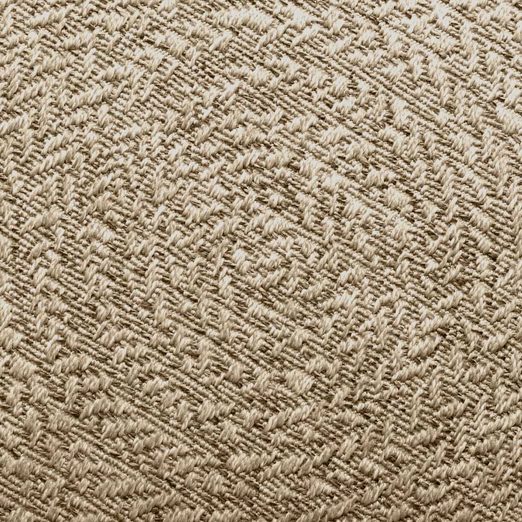 Teppe ZIZUR beige 200x290cm jute-utseende innendørs og utendørs