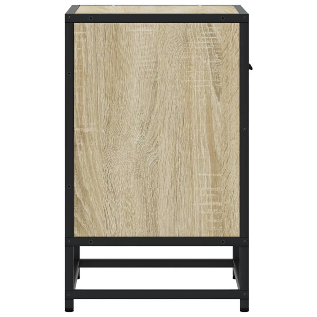 Nattbord 2 stk sonoma eik 40x31x50 cm konstruert tre