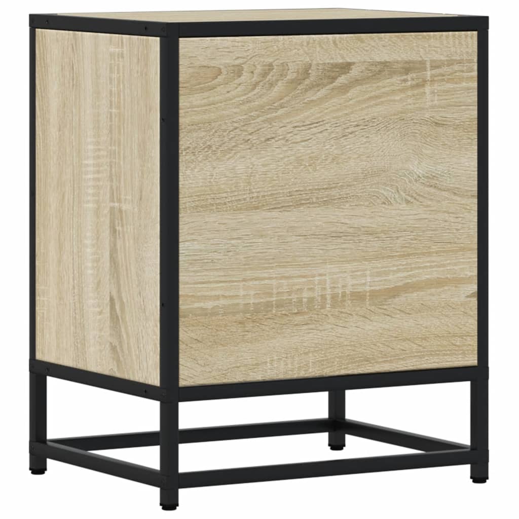 Nattbord 2 stk sonoma eik 40x31x50 cm konstruert tre