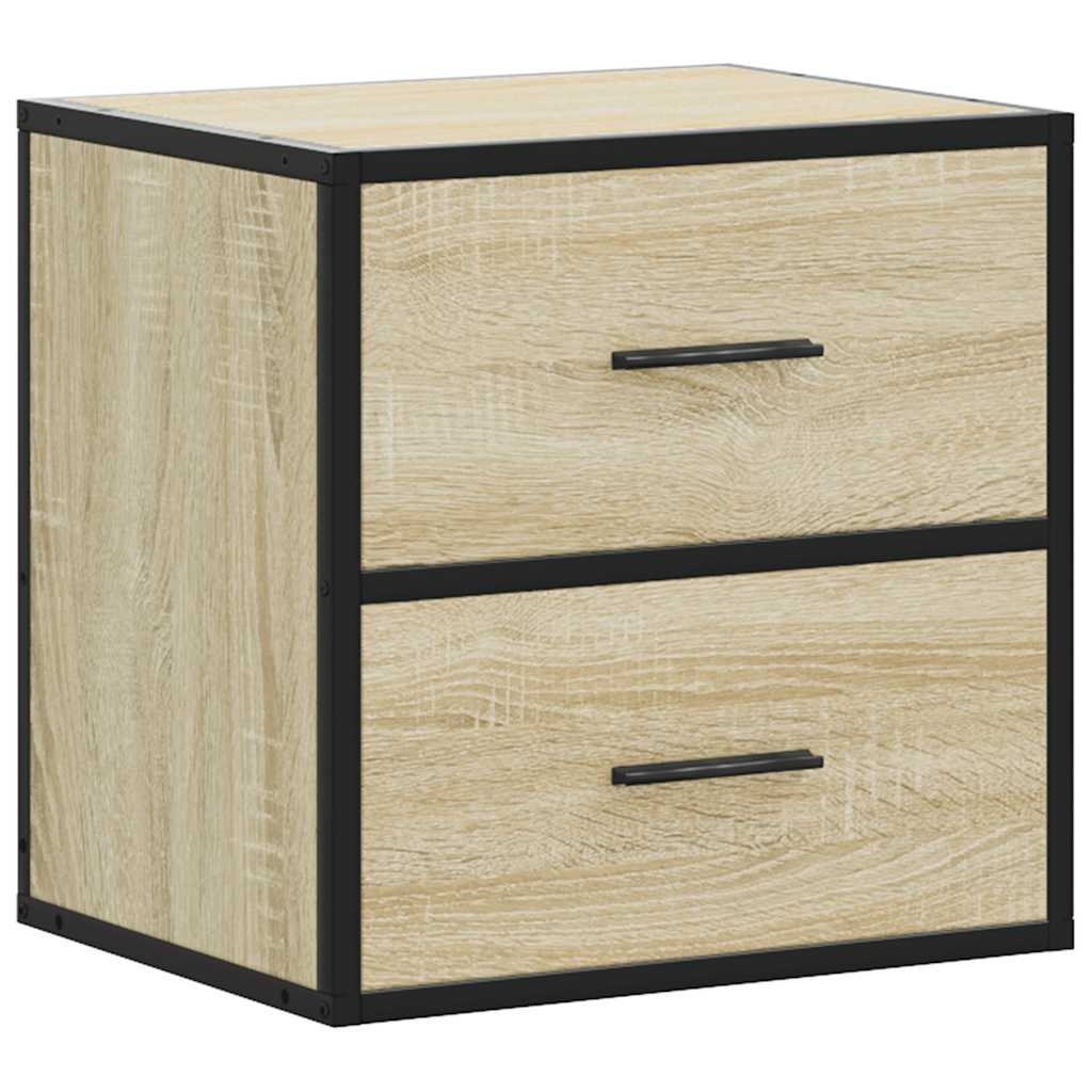 Veggmontert nattbord sonoma eik 40x31x39,5 cm