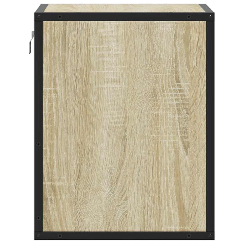 Veggmontert nattbord sonoma eik 40x31x39,5 cm