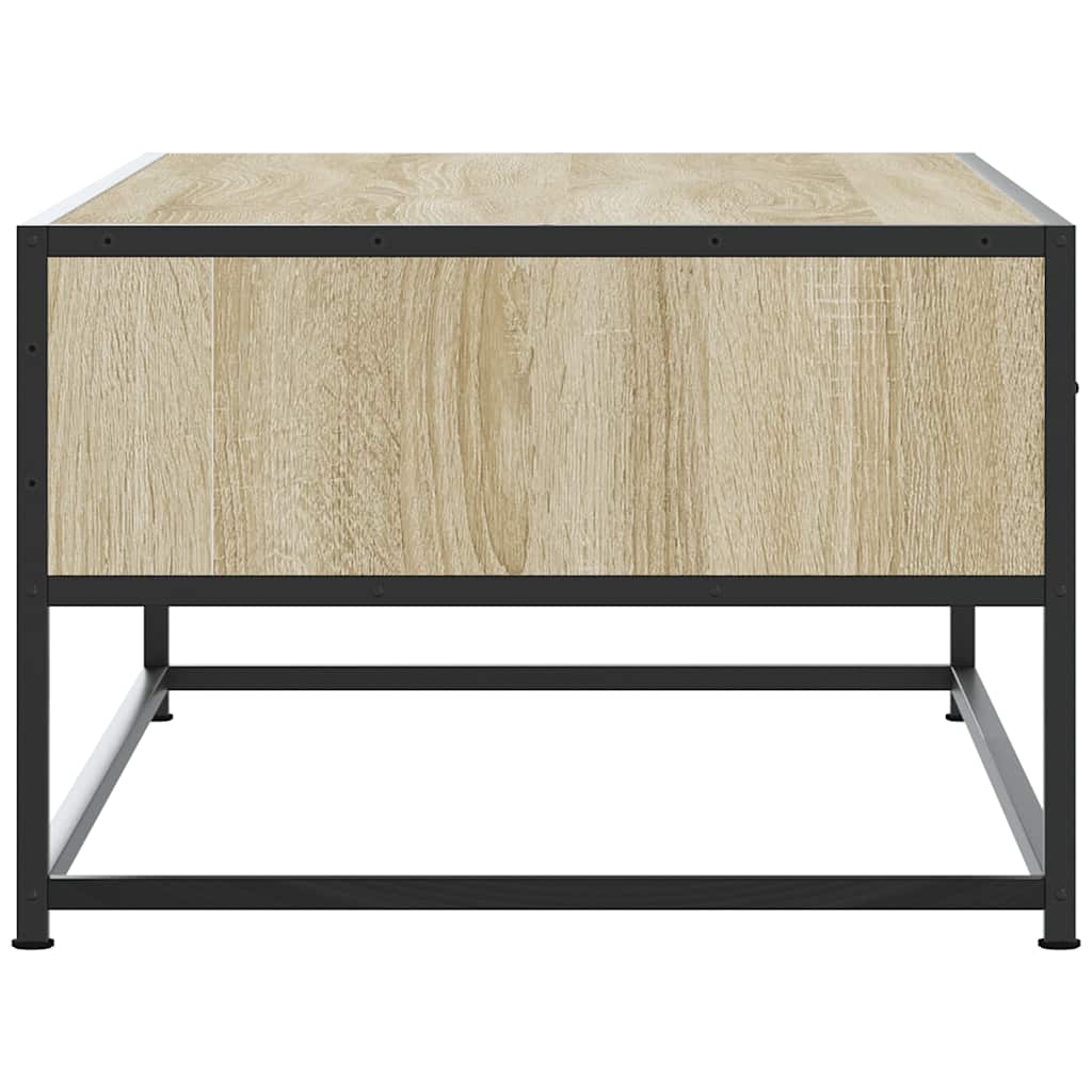 Salongbord sonoma eik 100x50x35 cm konstruert tre og metall