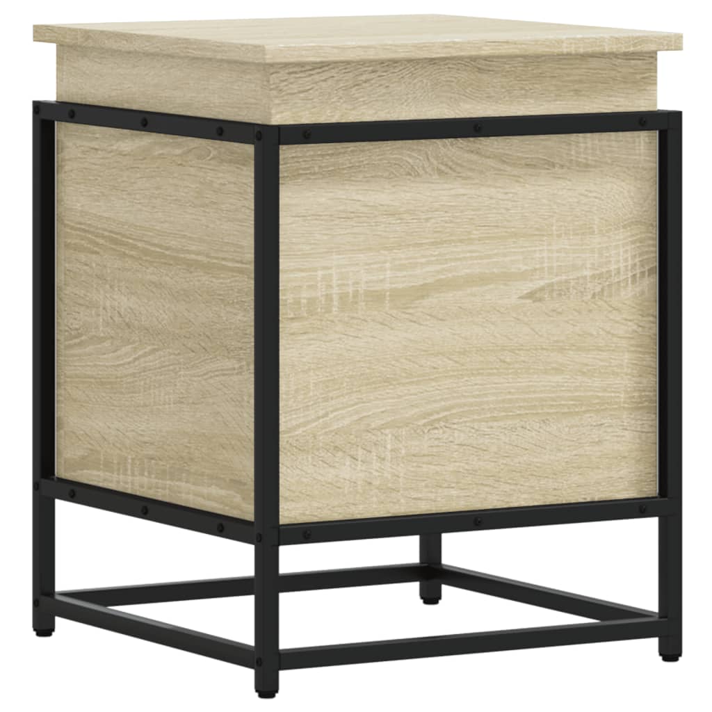 Oppbevaringsboks lokk sonoma eik 40x40x51,5 cm konstruert tre