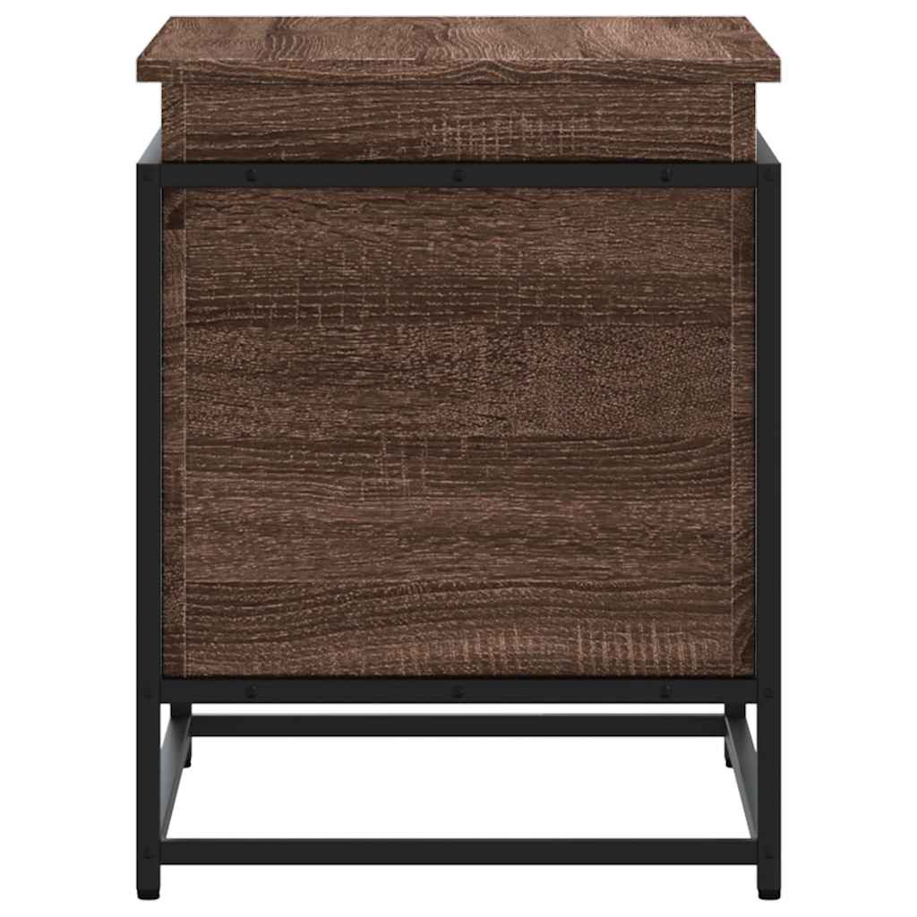 Oppbevaringsboks brun eik 60x40x51,5 cm konstruert tre