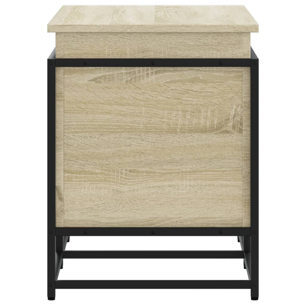 Oppbevaringsboks lokk sonoma eik 80x40x51,5 cm konstruert tre